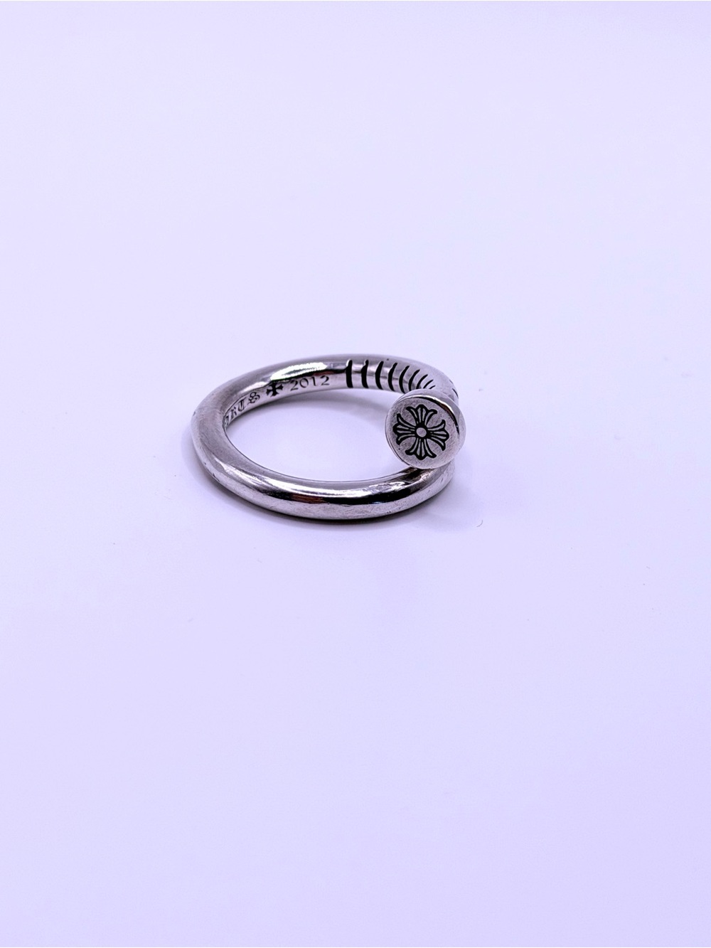 Chrome Hearts Nail Ring Size 8 .925 Silver